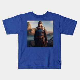 Viking Shield Maiden Kids T-Shirt